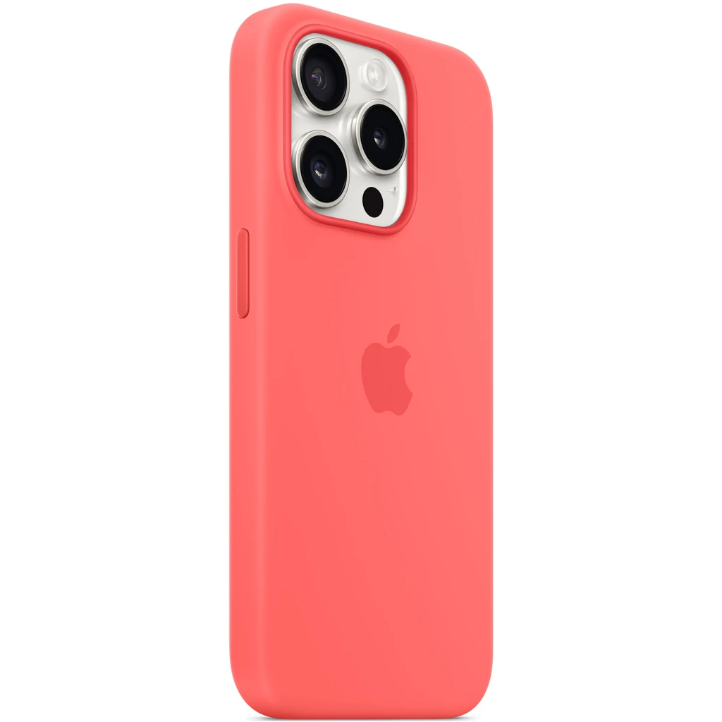 Чехол Apple iPhone 15 Pro Max Silicone Case with MagSafe Guava (MT1V3)