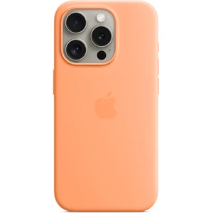 Чехол Apple iPhone 15 Pro Max Silicone Case with MagSafe Orange Sorbet (HQCo)