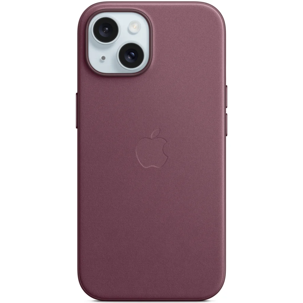 Чехол Apple iPhone 15 FineWoven Case with MagSafe Mulberry (HQCo)