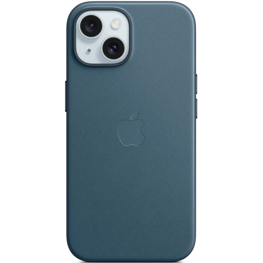 Чехол Apple iPhone 15 FineWoven Case with MagSafe Pacific Blue (HQCo)