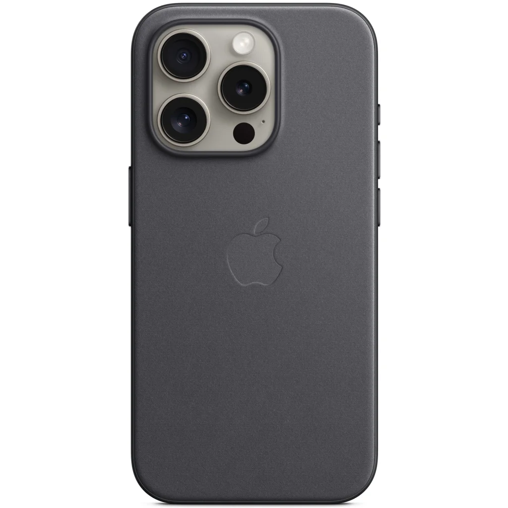 Чехол Apple iPhone 15 Pro Max FineWoven Case with MagSafe Black (HQCo)