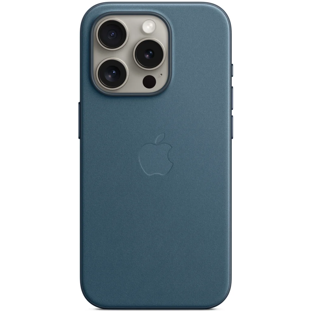 Чехол Apple iPhone 15 Pro Max FineWoven Case with MagSafe Pacific Blue (HQCo)