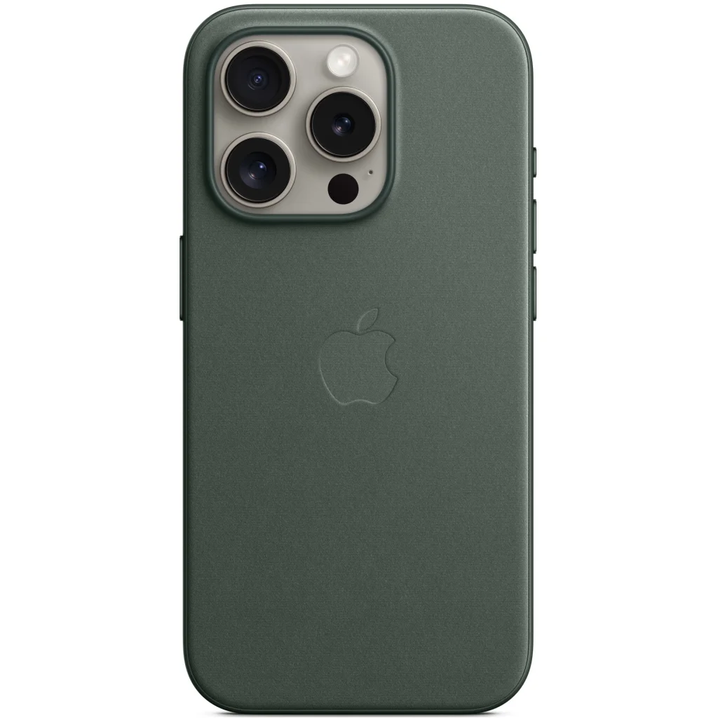 Чехол Apple iPhone 15 Pro Max FineWoven Case with MagSafe Evergreen (HQCo)