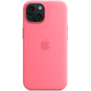 Чехол Apple iPhone 15 Silicone Case with MagSafe Pink (HQCo)