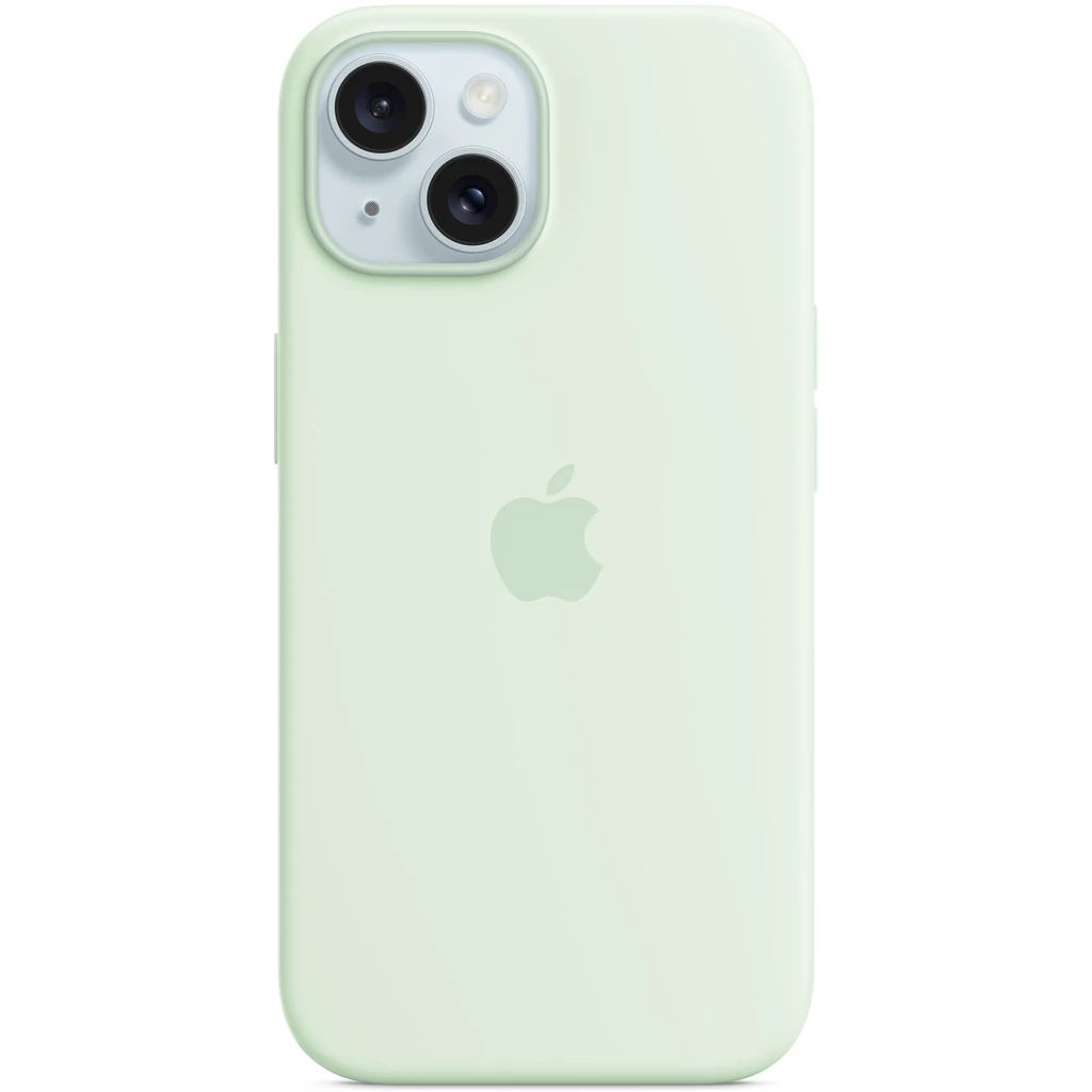 Чохол Apple iPhone 15 Silicone Case with MagSafe Soft Mint (HQCo)