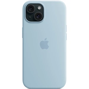 Чехол Apple iPhone 15 Silicone Case with MagSafe Light Blue (HQCo)