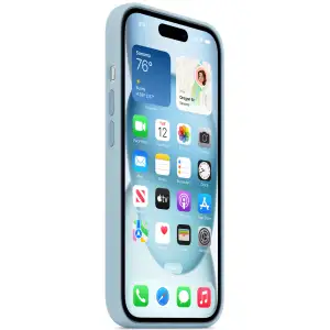 Чохол Apple iPhone 15 Silicone Case with MagSafe Light Blue (MWND3)