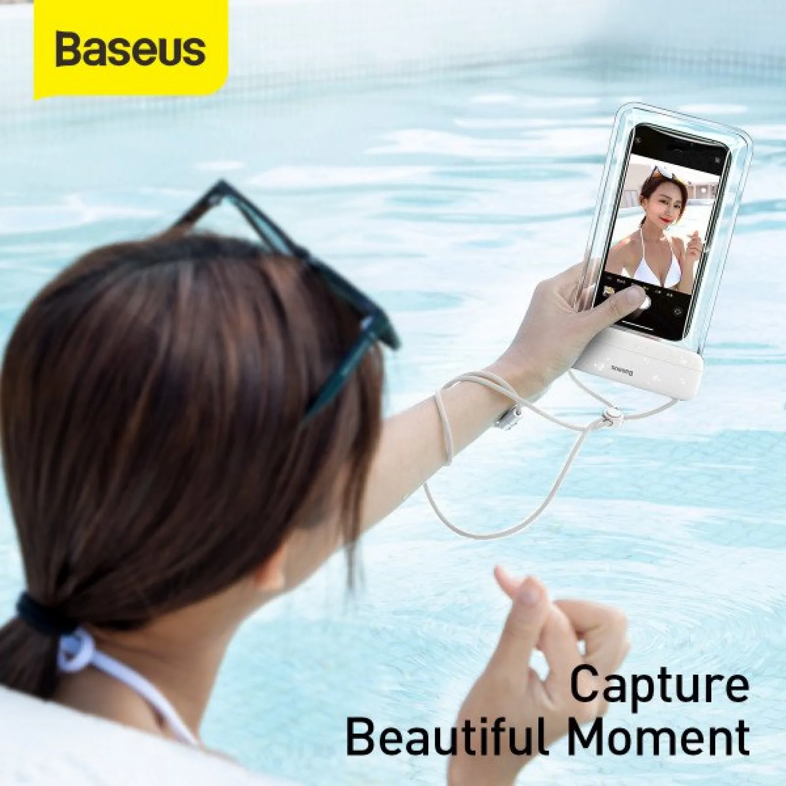 Водонепроникний чохол Baseus Let's go Slip Cover Waterproof Bag White (ACFSD-D02)