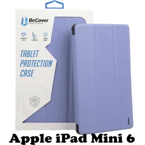 Колір: Фіолетовий - Силіконовий чохол-книжка BeCover для Apple iPad Mini 6 Purple (707524)