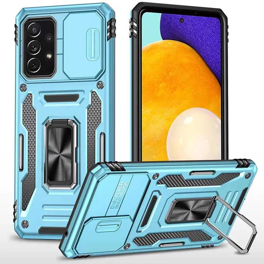 Чохол Camshield Army Ring Light Blue для Samsung Galaxy A13 SM-A135