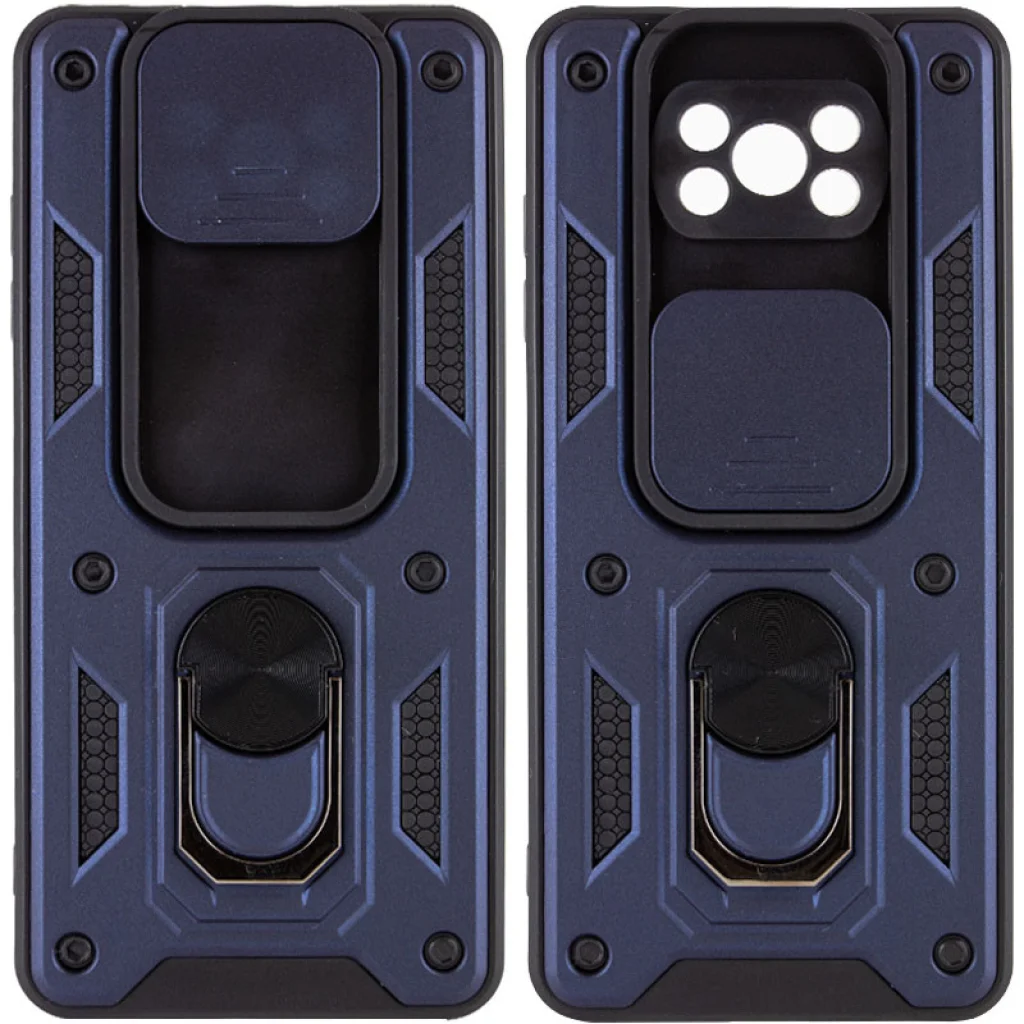 Чохол Camshield Serge Ring for Magnet Blue для Poco X3 NFC, Poco X3 Pro