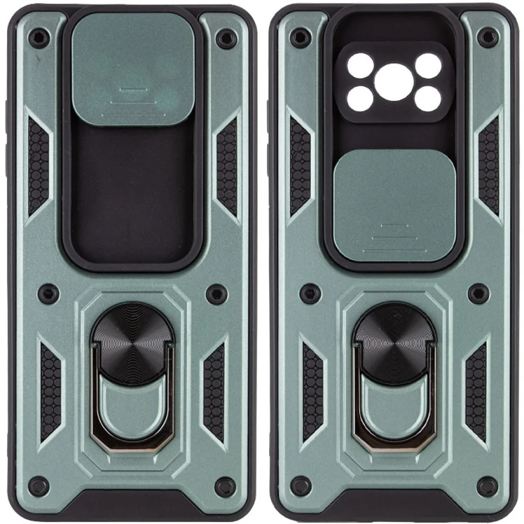 Чохол Camshield Serge Ring for Magnet Green для Poco X3 NFC, Poco X3 Pro