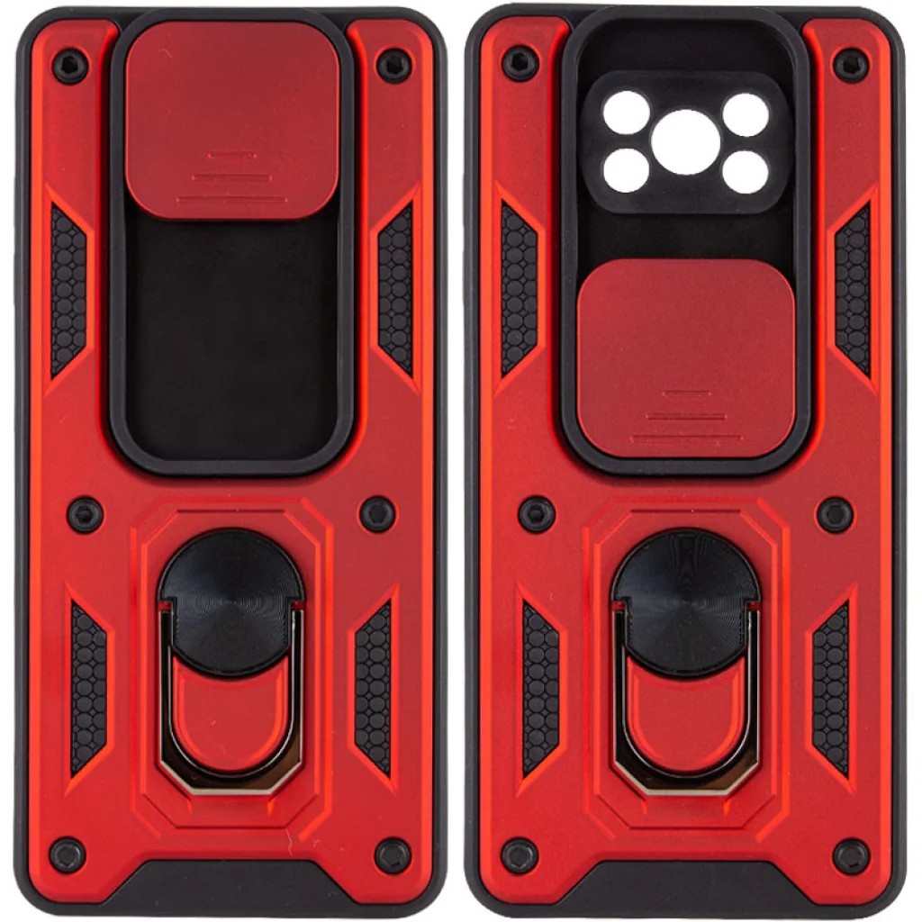 Чохол Camshield Serge Ring for Magnet Red для Poco X3 NFC, Poco X3 Pro