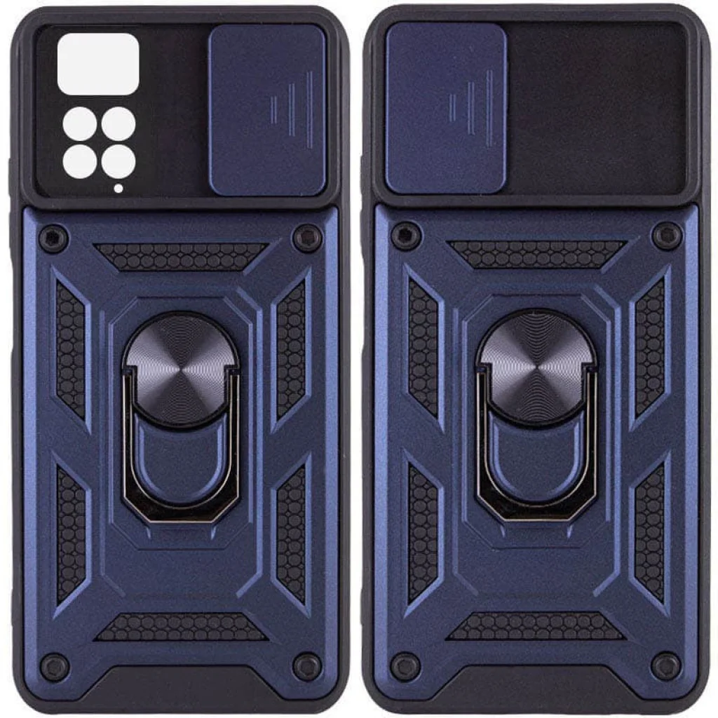 Чехол Camshield Serge Ring for Magnet Blue для Xiaomi Redmi Note 11 Pro LTE, Xiaomi Redmi Note 11 Pro 5G, Xiaomi Redmi Note 12 Pro 4G