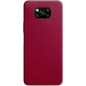 Цвет: Бордовый - Чехол Xiaomi Poco X3 NFC, Poco X3 Pro Silicone Case Candy Bordo