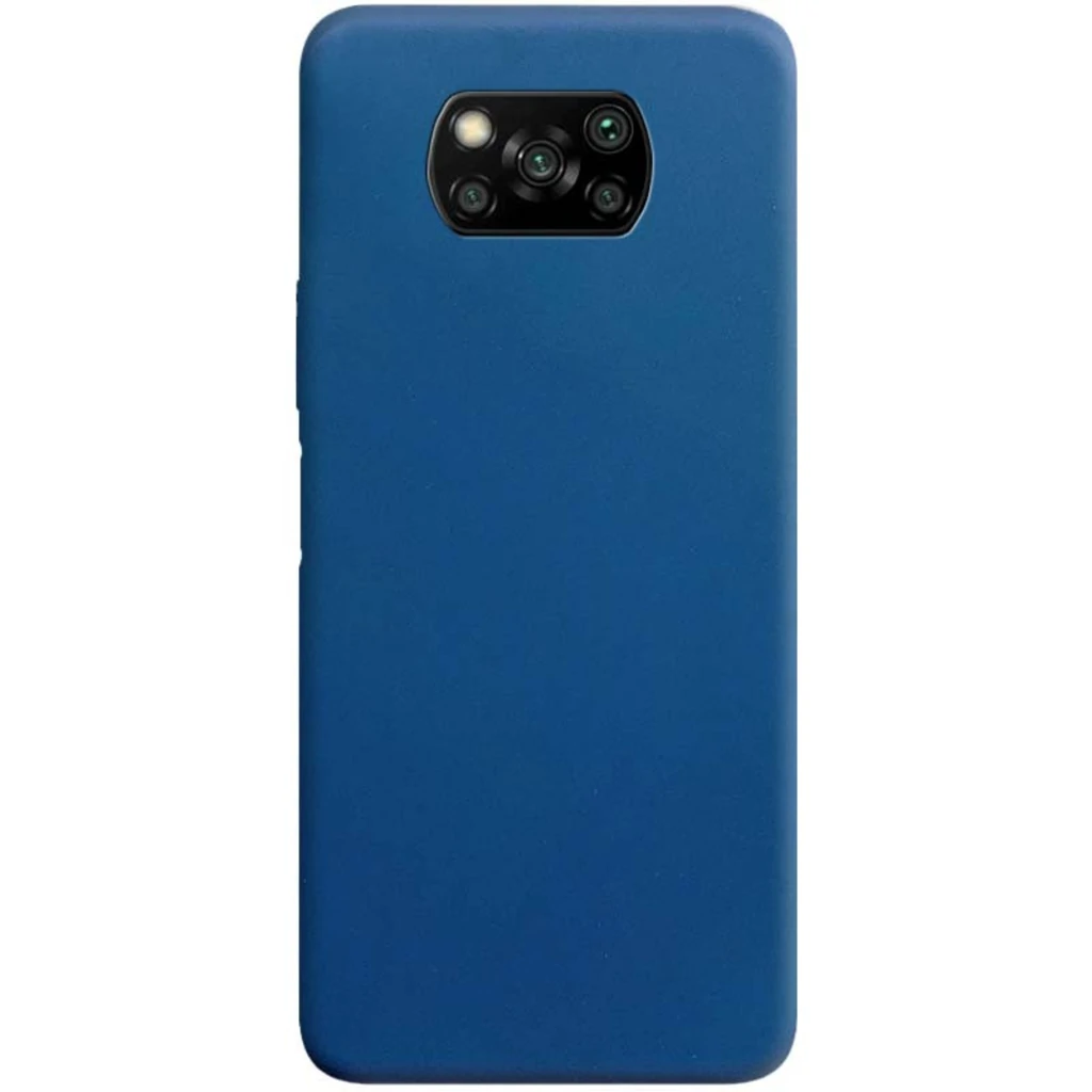 Чехол Xiaomi Poco X3 NFC, Poco X3 Pro Silicone Case Candy Blue
