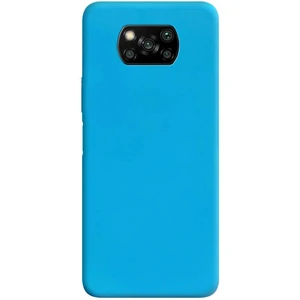 Цвет: Голубой - Чехол Xiaomi Poco X3 NFC, Poco X3 Pro Silicone Case Candy Light Blue