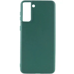 Цвет: Зеленый - Чехол Samsung Galaxy S21 FE 5G SM-G990 Silicone Case Candy Forest Green