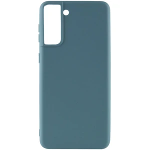 Цвет: Синий - Чехол Samsung Galaxy S21 FE 5G SM-G990 Silicone Case Candy Powder Blue
