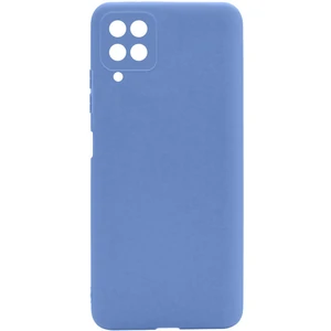 Цвет: Голубой - Чехол Samsung Galaxy A22 SM-A225, Samsung Galaxy M32 SM-M325 Silicone Case Candy Full Camera Mist Blue