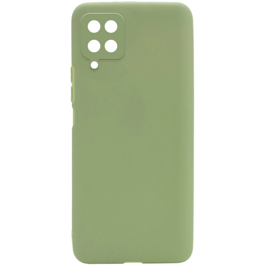 Чохол Samsung Galaxy A22 SM-A225, Samsung Galaxy M32 SM-M325 Silicone Case Candy Full Camera Pistachio