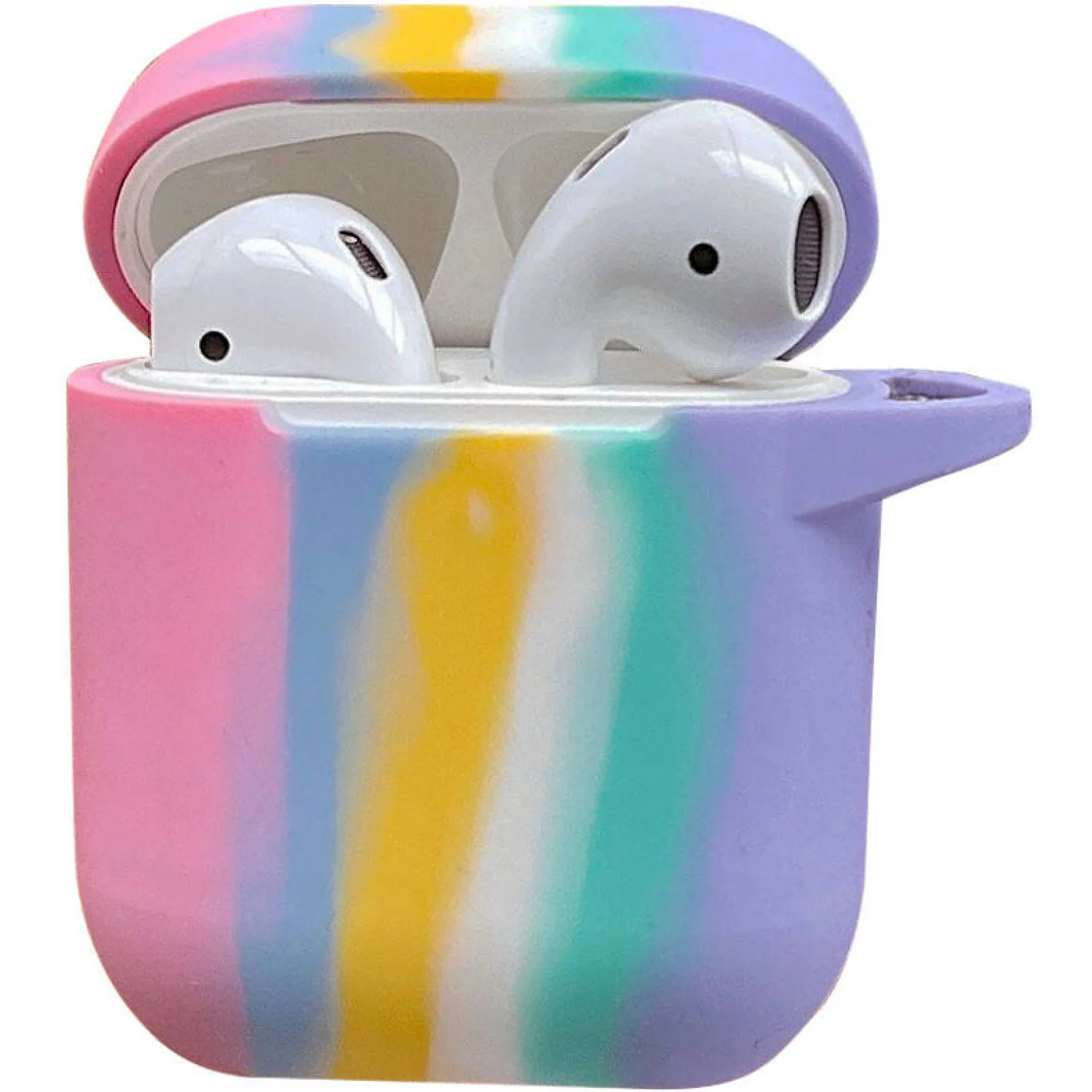 Чохол Airpods, Airpods 2 Colorfull Silicone Case Pink/Blue