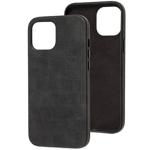 Колір: Чорний - Чохол Apple iPhone 13 Pro Croco Leather Series Black
