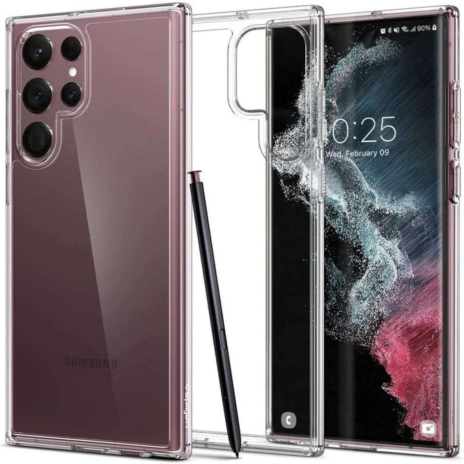 Чехол TPU Epic Transparent 1,5mm Full Camera для Samsung Galaxy S22 Ultra SM-S908
