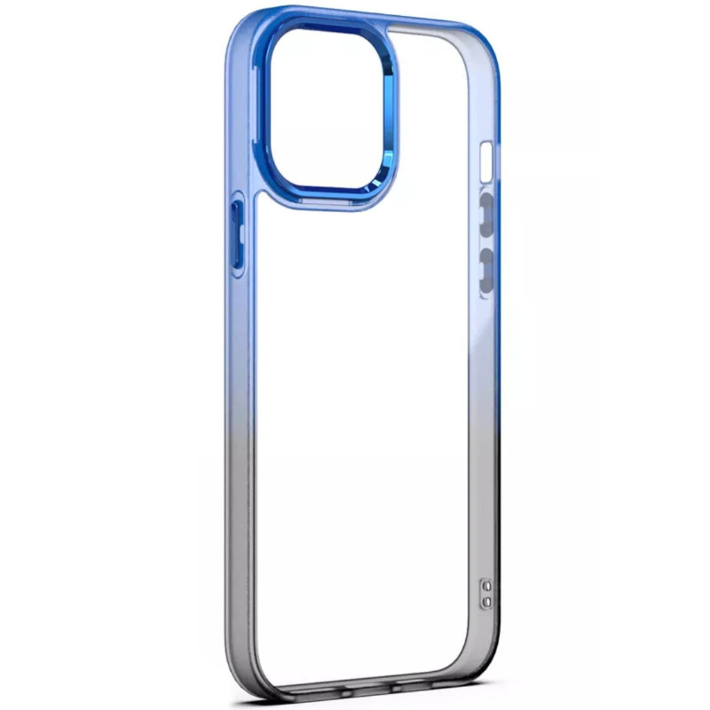 Чохол TPU+PC Fresh Sip Series Black Blue для iPhone 14 Plus