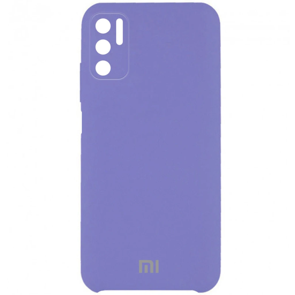 Чехол Silicone Cover Full Camera (AAA) Elegant Purple для Xiaomi Redmi Note 10 5G, Poco M3 Pro