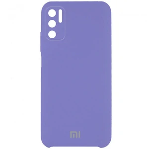 Чехол Silicone Cover Full Camera (AAA) Elegant Purple для Xiaomi Redmi Note 10 5G, Poco M3 Pro