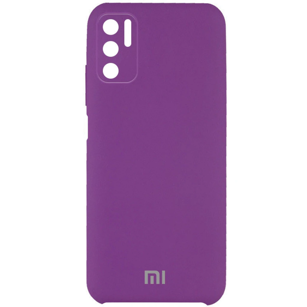 Чехол Silicone Cover Full Camera (AAA) Grape для Xiaomi Redmi Note 10 5G, Poco M3 Pro