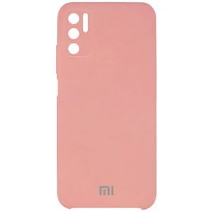Чехол Silicone Cover Full Camera (AAA) Pink для Xiaomi Redmi Note 10 5G, Poco M3 Pro