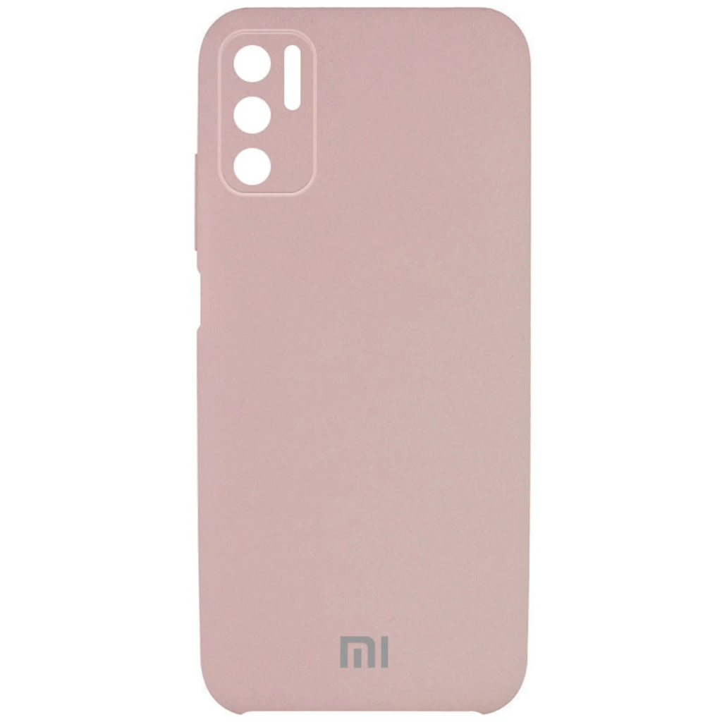 Чохол Silicone Cover Full Camera (AAA) Pink Sand для Xiaomi Redmi Note 10 5G, Poco M3 Pro