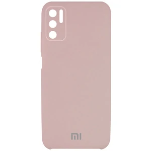 Чехол Silicone Cover Full Camera (AAA) Pink Sand для Xiaomi Redmi Note 10 5G, Poco M3 Pro