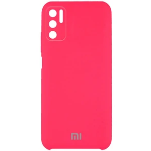Чехол Silicone Cover Full Camera (AAA) Shiny Pink для Xiaomi Redmi Note 10 5G, Poco M3 Pro