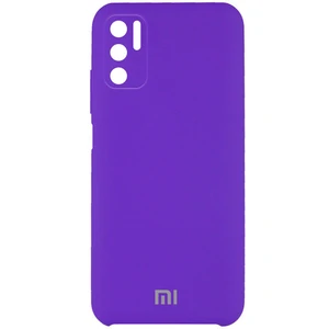 Чехол Silicone Cover Full Camera (AAA) Violet для Xiaomi Redmi Note 10 5G, Poco M3 Pro