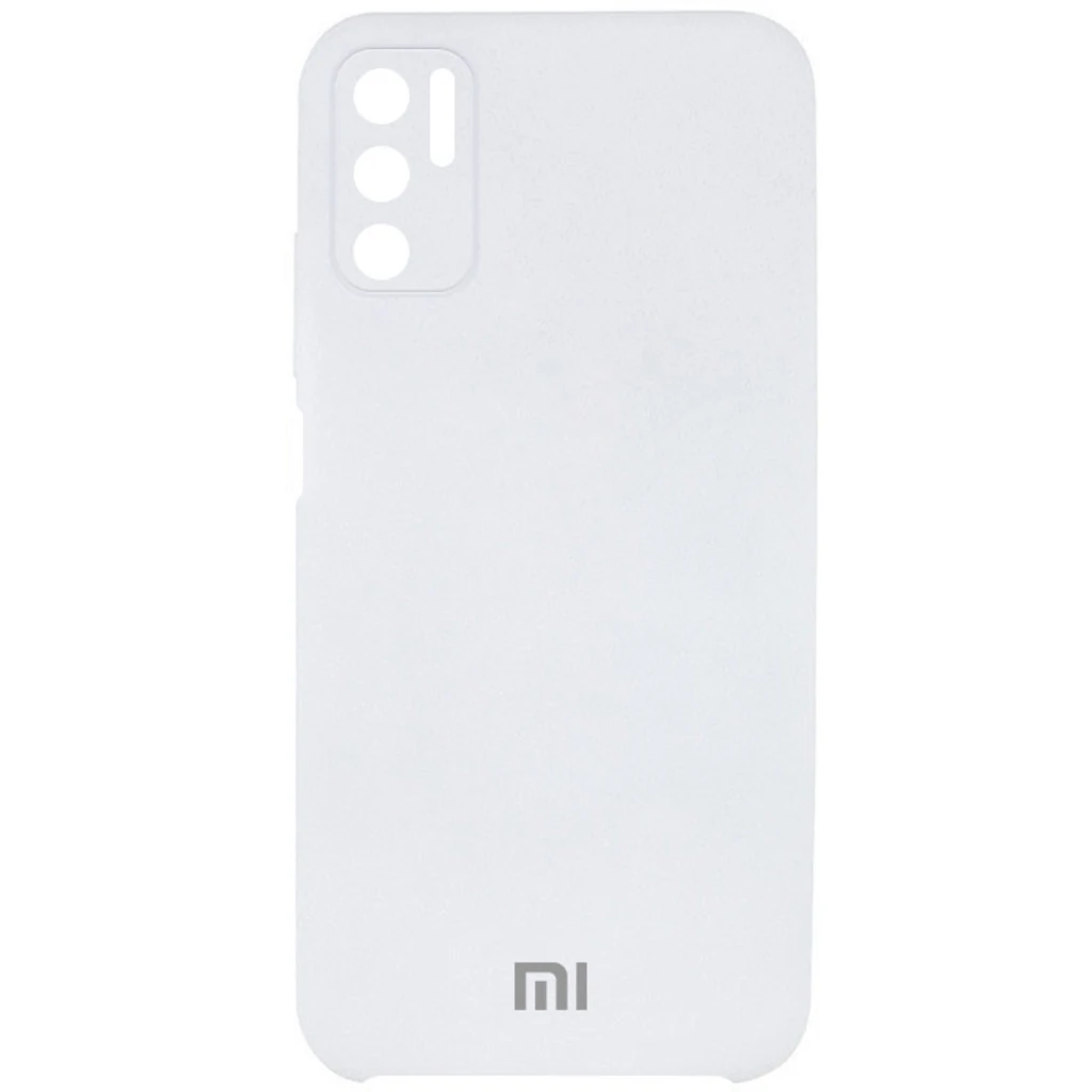 Чехол Silicone Cover Full Camera (AAA) White для Xiaomi Redmi Note 10 5G, Poco M3 Pro