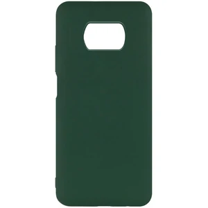 Цвет: Зеленый - Чехол Silicone Cover Full Without Logo Dark Green для Xiaomi Poco X3 NFC, Poco X3 Pro