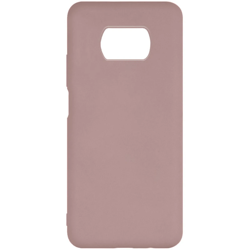 Чехол Silicone Cover Full Without Logo Pink Sand для Xiaomi Poco X3 NFC, Poco X3 Pro