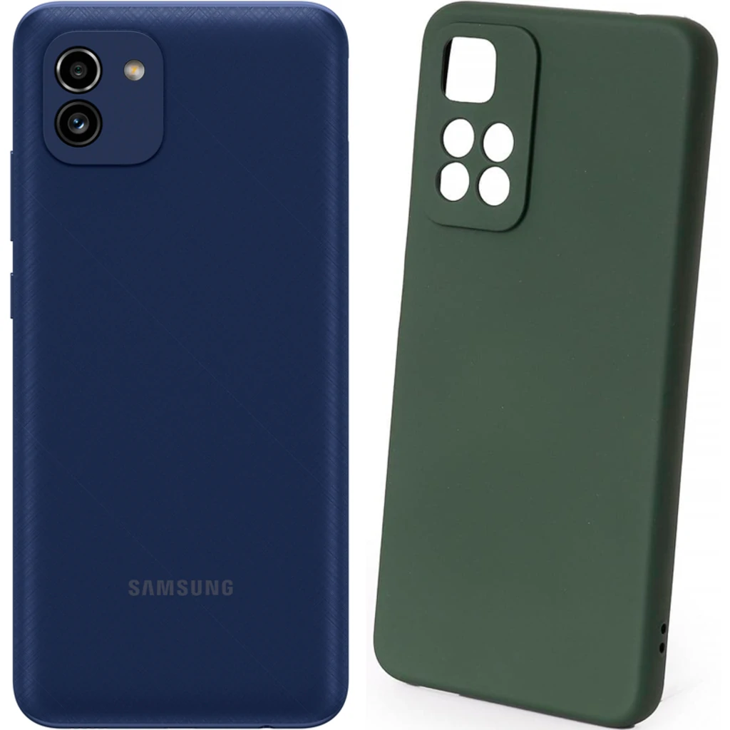 Чохол Silicone Case Full Protective Dark Green для Samsung Galaxy A03 SM-A035