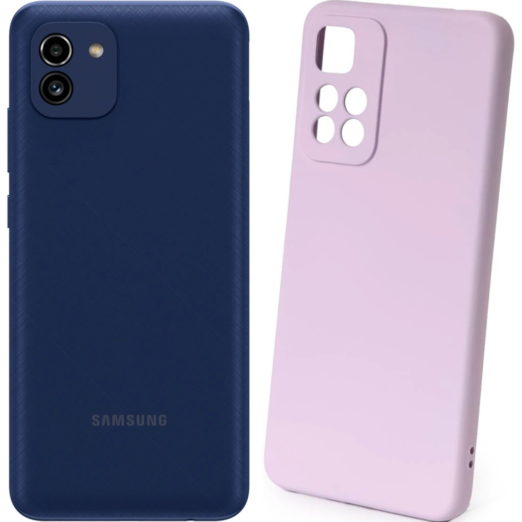 Чохол Silicone Case Full Protective Purple для Samsung Galaxy A03 SM-A035
