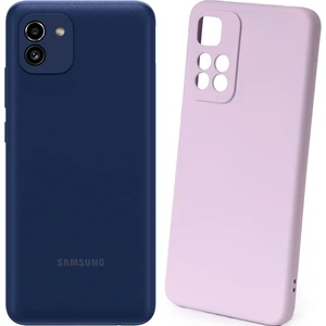 Чехол Silicone Case Full Protective Purple для Samsung Galaxy A03 SM-A035