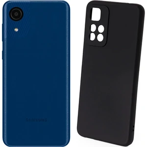 Чехол Silicone Case Full Protective Black для Samsung Galaxy A03 Core SM-A032