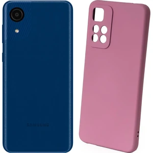 Цвет: Бордовый - Чехол Silicone Case Full Protective Bordo для Samsung Galaxy A03 Core SM-A032