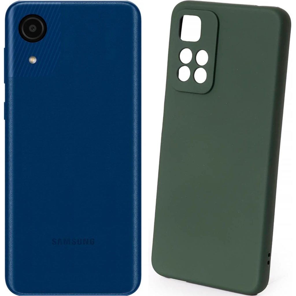 Чехол Silicone Case Full Protective Dark Green для Samsung Galaxy A03 Core SM-A032