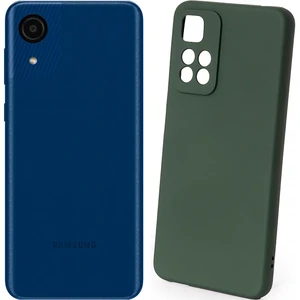 Чехол Silicone Case Full Protective Dark Green для Samsung Galaxy A03 Core SM-A032