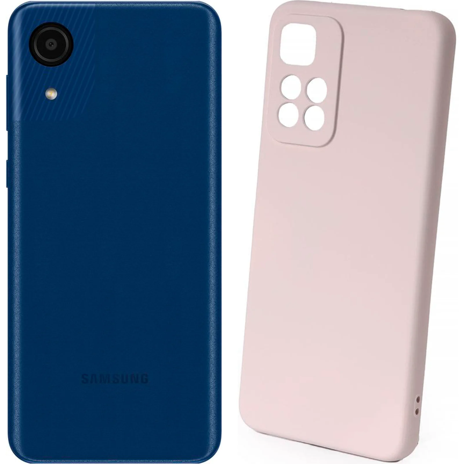 Чехол Silicone Case Full Protective Grey для Samsung Galaxy A03 Core SM-A032