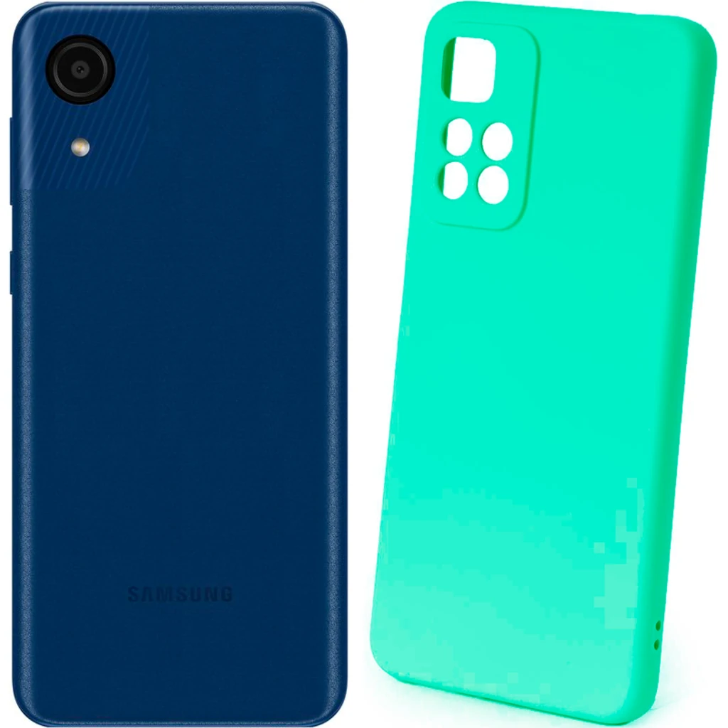 Чехол Silicone Case Full Protective Turquois для Samsung Galaxy A03 Core SM-A032