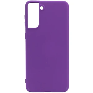Цвет: Фиолетовый - Чехол Silicone Cover Full Without Logo Purple для Samsung Galaxy S21 SM-G991